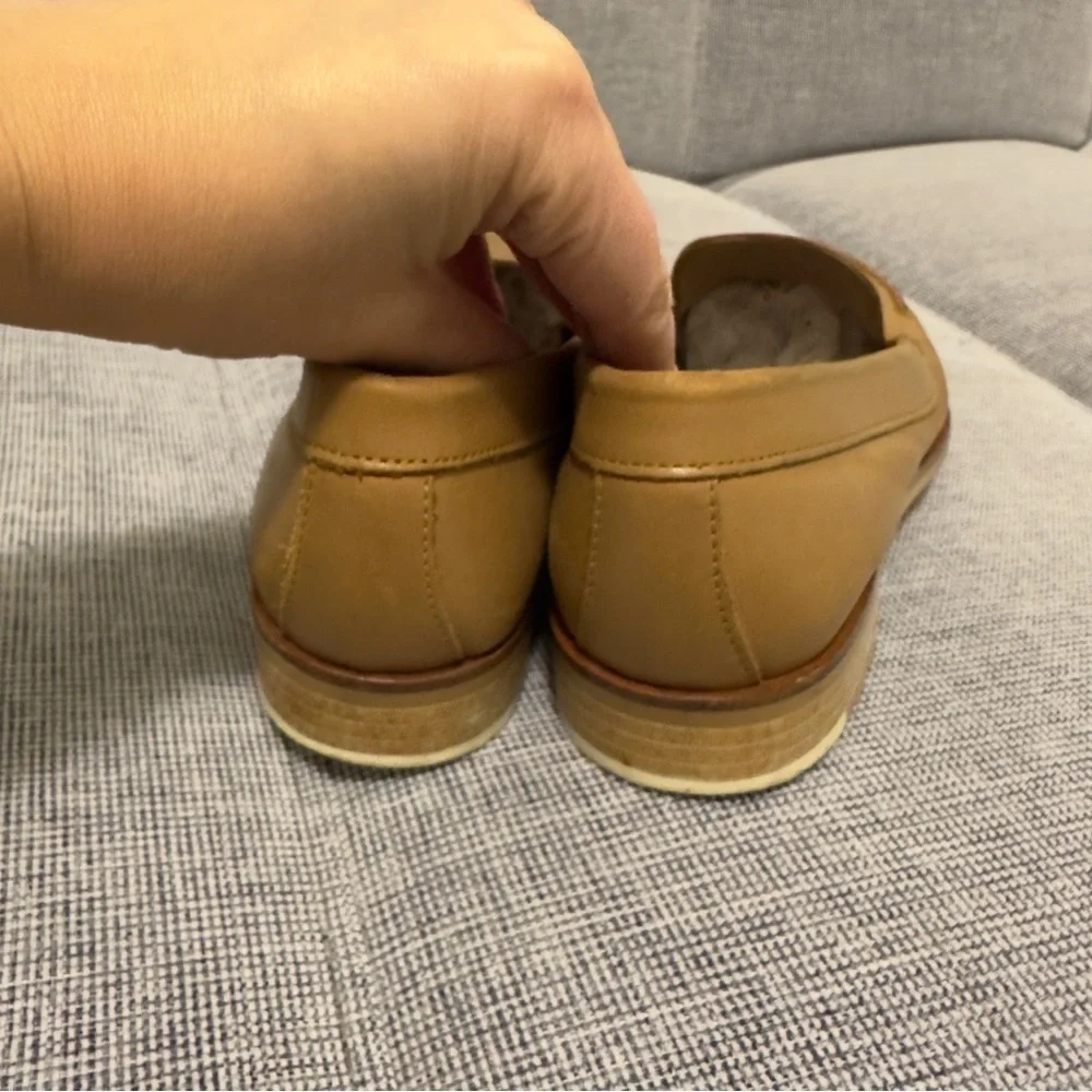 Everlane The Modern Loafers Camel Brown Leather Upper Size 7.5 Women's - Picture 5 of 9